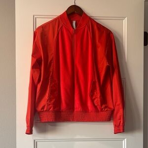 Athleta Red Bomber Jacket